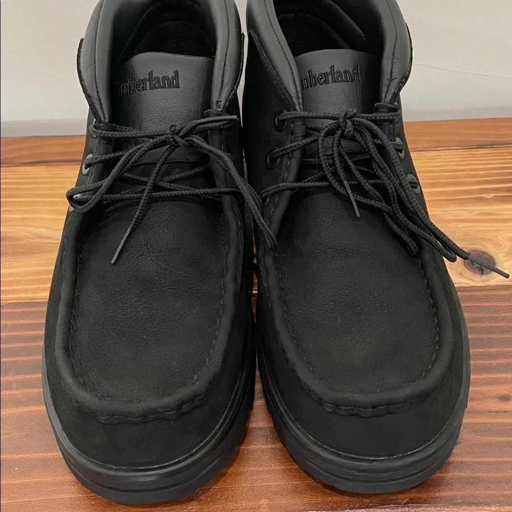 Timberland Black Newtonbrook Moc Toe Chukka Boots Size 10.5